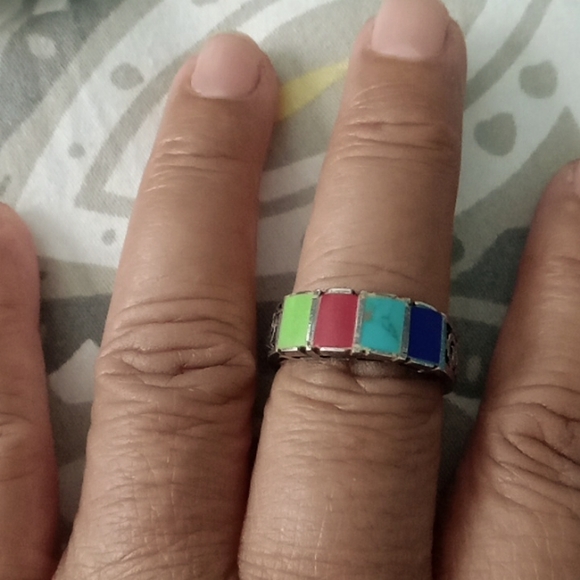 😊✨️STUNNING FOUR GEMSTONES RING ❤️ - Picture 7 of 7